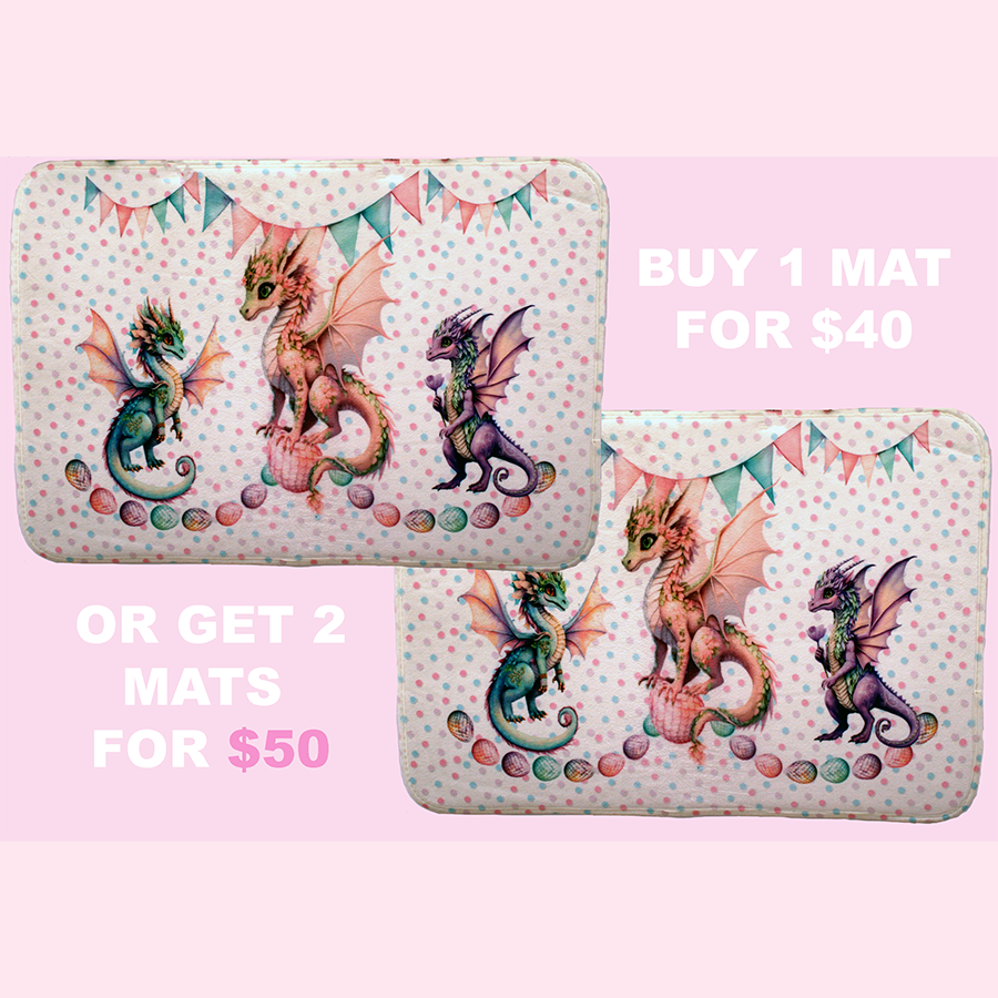 FAIRY DRAGON - Plush Mat 60x40cm