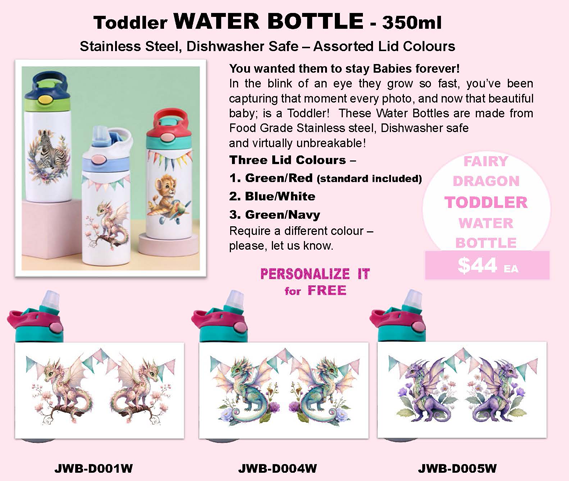 FAIRY DRAGON | TODDLER WATER BOTTLE 350ml
