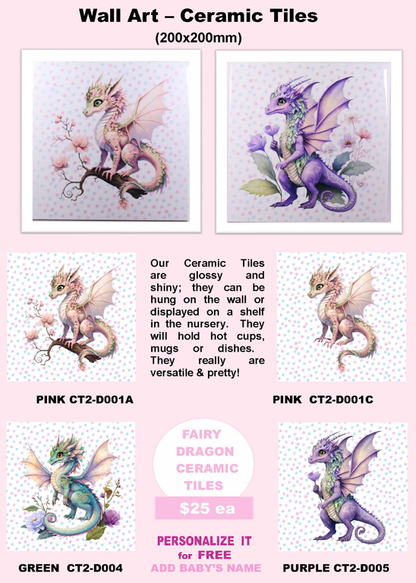 FAIRY DRAGON | Ceramic Tiles 200x200mm