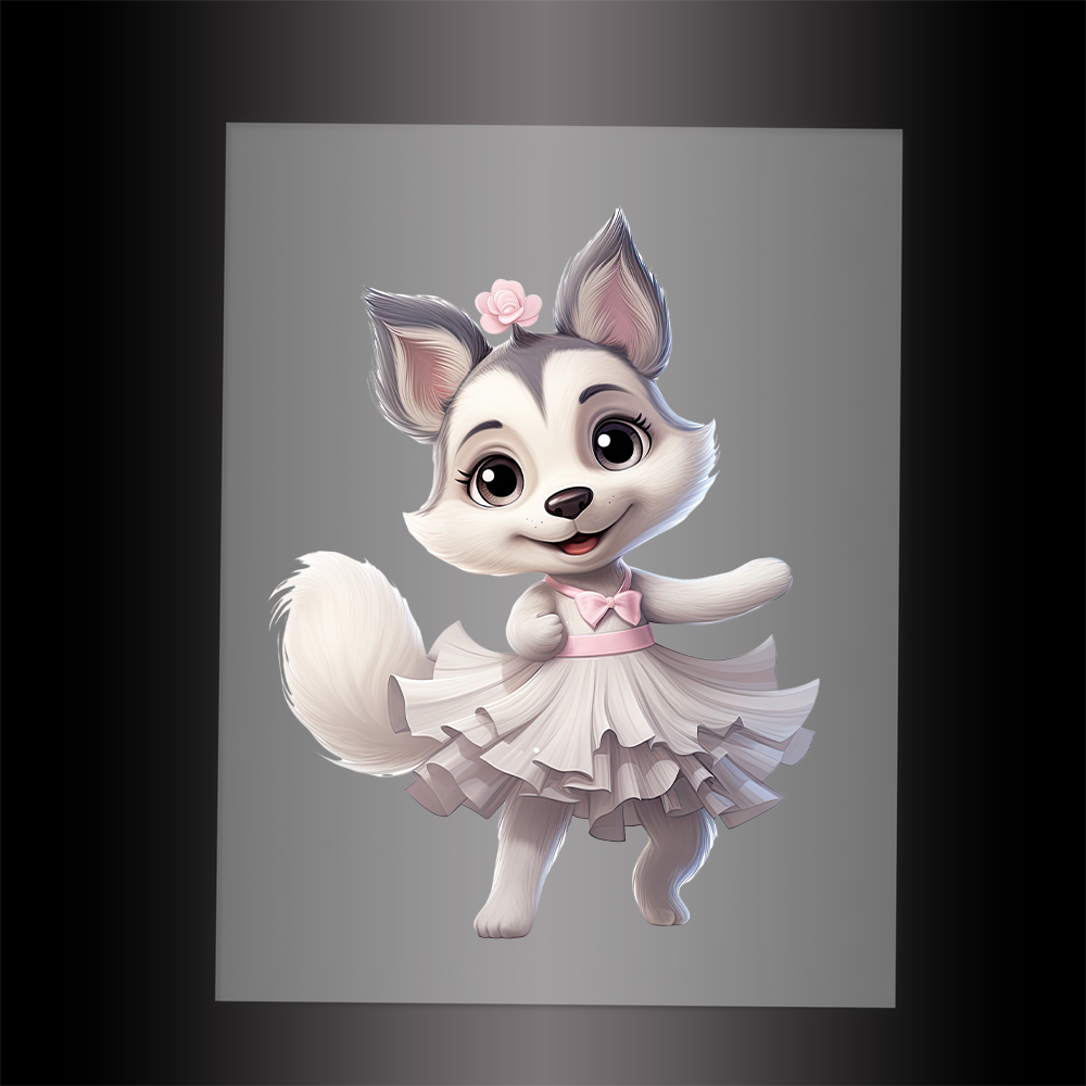 (DTF-10815) BALLERINA HUSKY- Garment Transfer