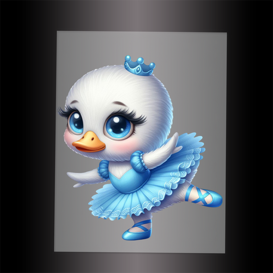 (DTF-11022) BALLERINA DUCKLING - Garment Transfer