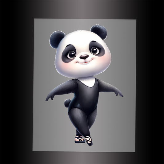 (DTF-11859) BALLERINA PANDA- Garment Transfer