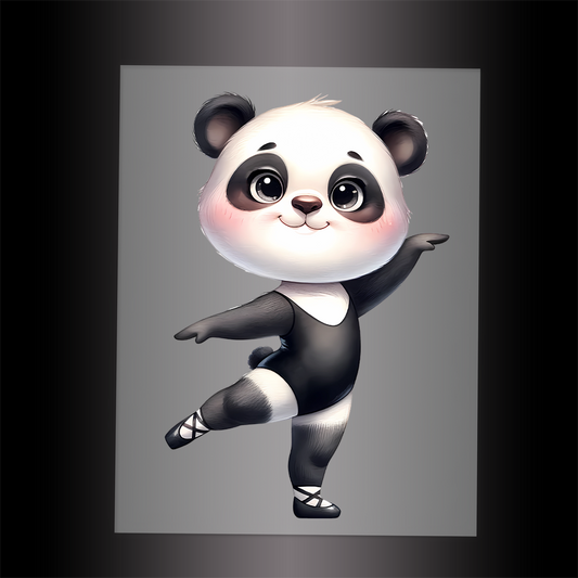 (DTF-11868) BALLERINA PANDA- Garment Transfer