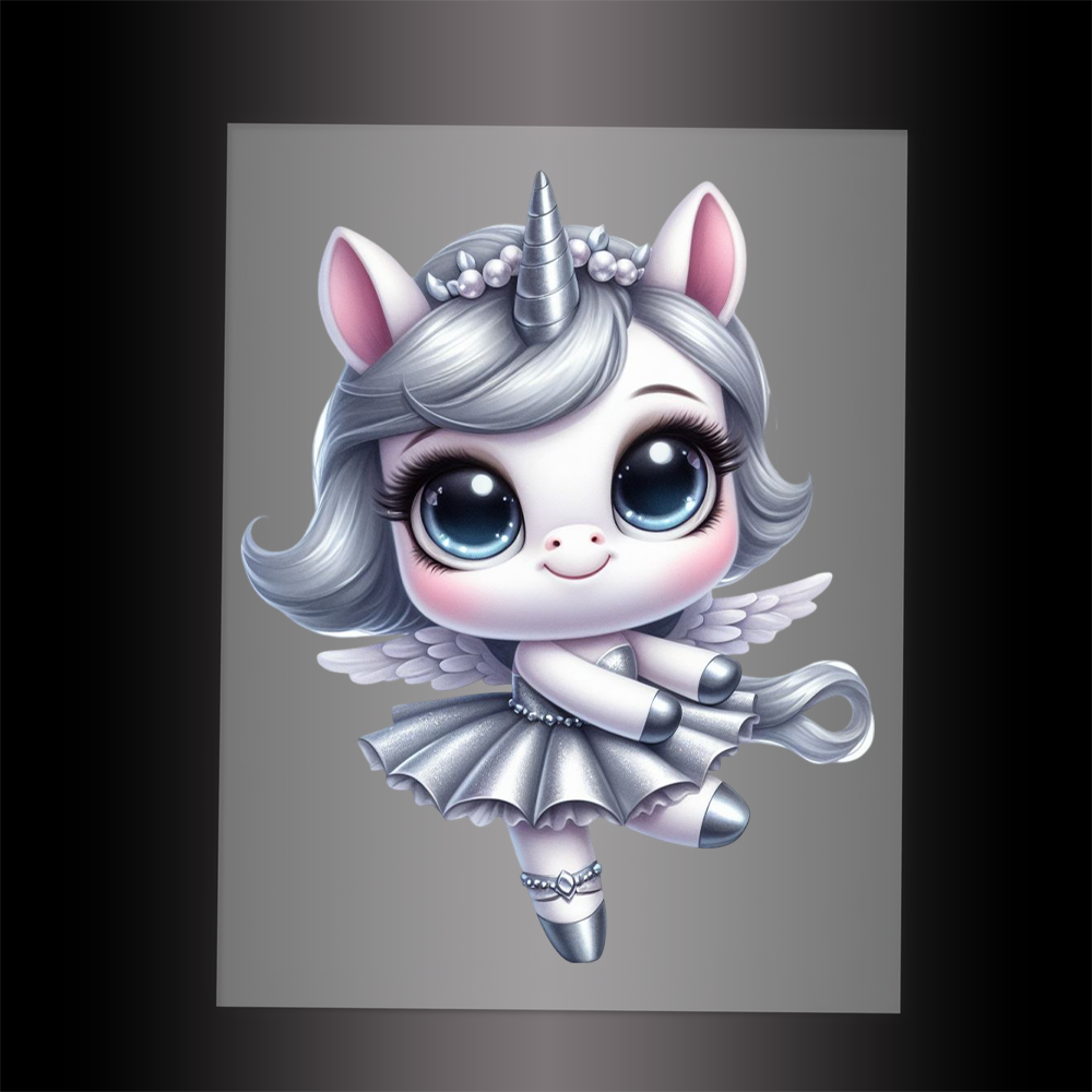 (DTF-12429) BALLERINA UNICORN - Garment Transfer