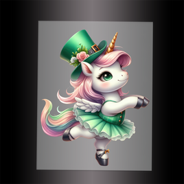 (DTF-12514) BALLERINA UNICORN - Garment Transfer