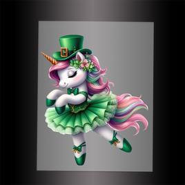 (DTF-12518) BALLERINA UNICORN - Garment Transfer