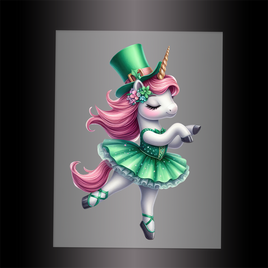 (DTF-12519) BALLERINA UNICORN - Garment Transfer