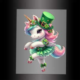 (DTF-12520) BALLERINA UNICORN - Garment Transfer