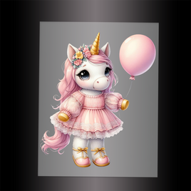 (DTF-12568) BALLERINA UNICORN - Garment Transfer