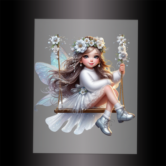 (DTF-FY091) FAIRY SWING - Garment Transfer