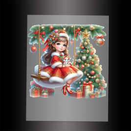 (DTF-FY117) FAIRY CHRISTMAS - Garment Transfer