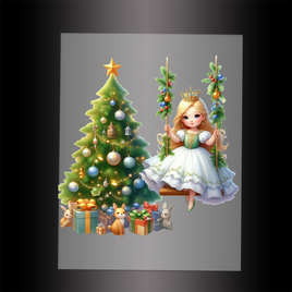 (DTF-FY118) FAIRY CHRISTMAS - Garment Transfer