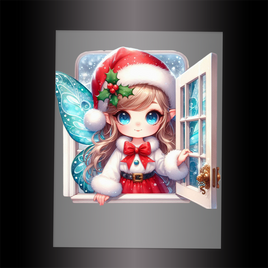 (DTF-FY122) FAIRY CHRISTMAS - Garment Transfer