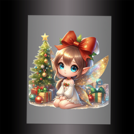 (DTF-FY125) FAIRY CHRISTMAS - Garment Transfer