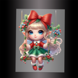 (DTF-FY129) FAIRY CHRISTMAS - Garment Transfer