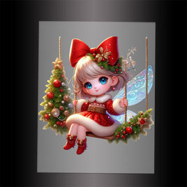 (DTF-FY131) FAIRY CHRISTMAS - Garment Transfer