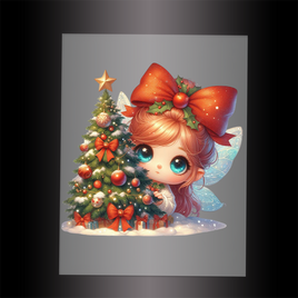 (DTF-FY136) FAIRY CHRISTMAS - Garment Transfer