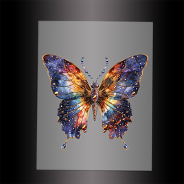 (DTF-GLIT001) GLITTER BUTTERFLY - Garment Transfer