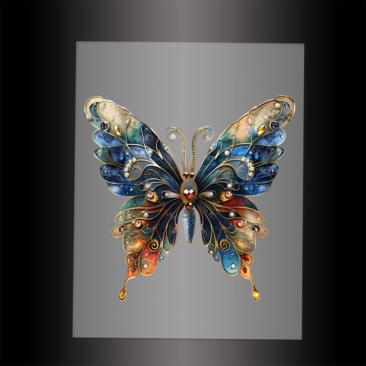 (DTF-GLIT004) GLITTER BUTTERFLY - Garment Transfer