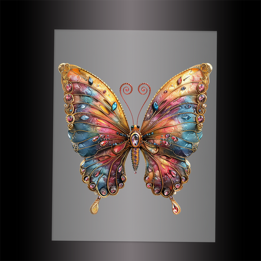 (DTF-GLIT005) GLITTER BUTTERFLY - Garment Transfer