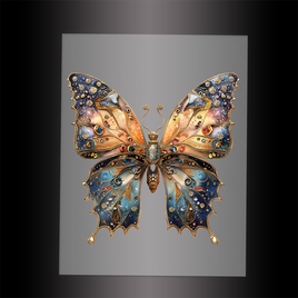 (DTF-GLIT010) GLITTER BUTTERFLY - Garment Transfer