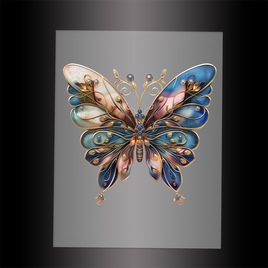 (DTF-GLIT011) GLITTER BUTTERFLY - Garment Transfer