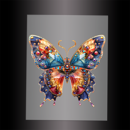 (DTF-GLIT012) GLITTER BUTTERFLY - Garment Transfer