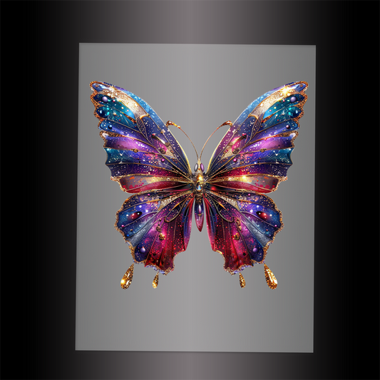(DTF-GLIT015) GLITTER BUTTERFLY - Garment Transfer