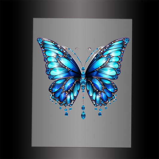 (DTF-GLIT016) BEJEWELED BUTTERFLY - Garment Transfer