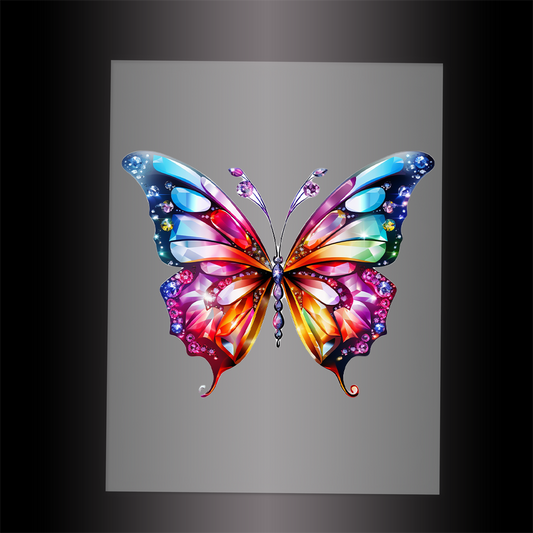 (DTF-GLIT023) BEJEWELED BUTTERFLY - Garment Transfer