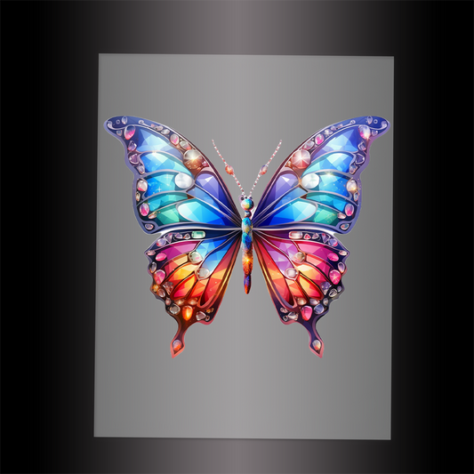 (DTF-GLIT025) BEJEWELED BUTTERFLY - Garment Transfer