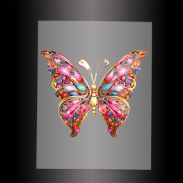 (DTF-GLIT026) BEJEWELED BUTTERFLY - Garment Transfer