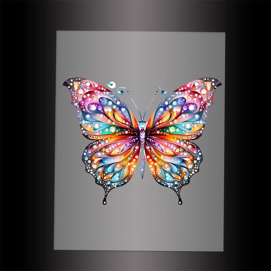 (DTF-GLIT030) BEJEWELED BUTTERFLY - Garment Transfer