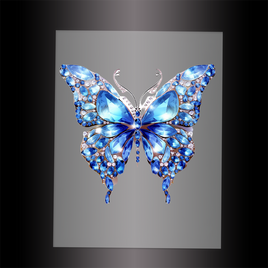 (DTF-GLIT043) BEJEWELED BUTTERFLY - Garment Transfer