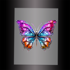 (DTF-GLIT047) BEJEWELED BUTTERFLY - Garment Transfer