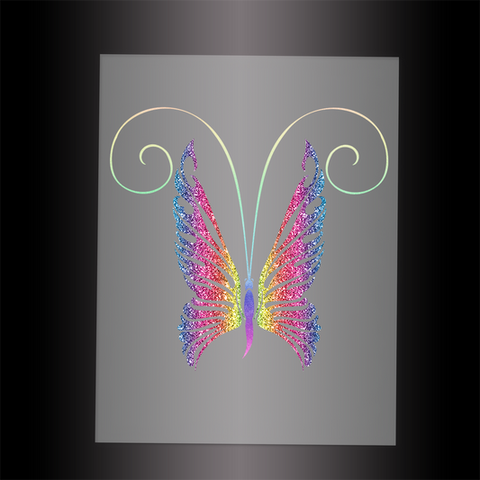 (DTF-GLIT052) GLITTER BUTTERFLY - Garment Transfer