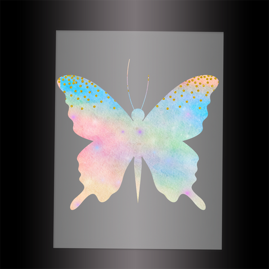 (DTF-GLIT053) GLITTER BUTTERFLY - Garment Transfer