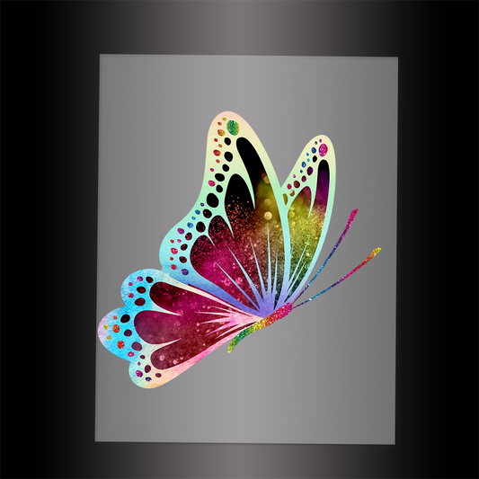 (DTF-GLIT054) GLITTER BUTTERFLY - Garment Transfer