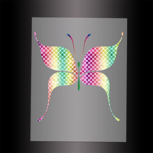 (DTF-GLIT056) GLITTER BUTTERFLY - Garment Transfer