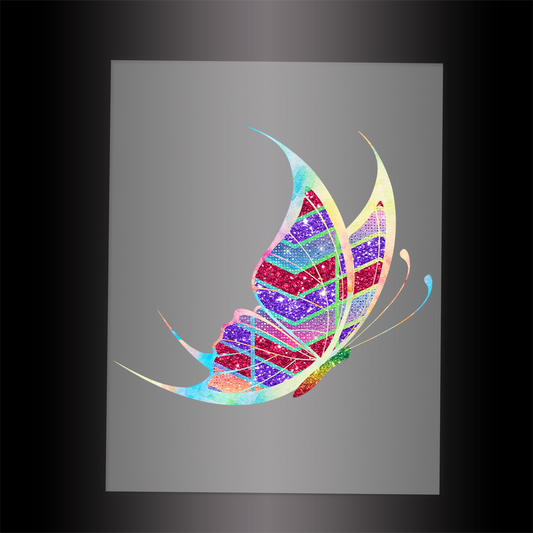 (DTF-GLIT058) GLITTER BUTTERFLY - Garment Transfer