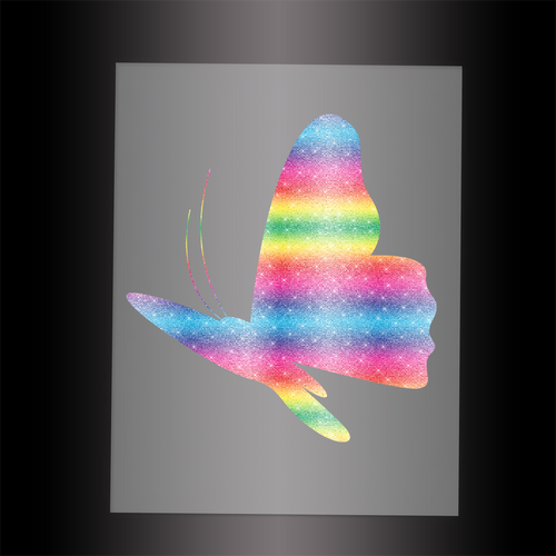 (DTF-GLIT061) GLITTER BUTTERFLY - Garment Transfer