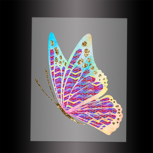 (DTF-GLIT062) GLITTER BUTTERFLY - Garment Transfer