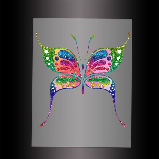 (DTF-GLIT063) GLITTER BUTTERFLY - Garment Transfer