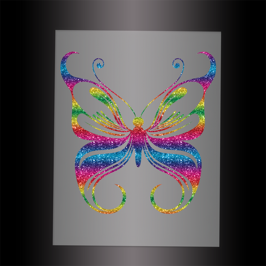 (DTF-GLIT064) GLITTER BUTTERFLY - Garment Transfer