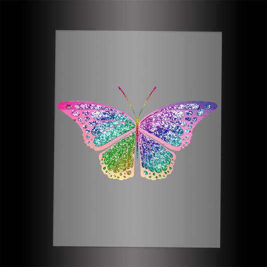 (DTF-GLIT065) GLITTER BUTTERFLY - Garment Transfer