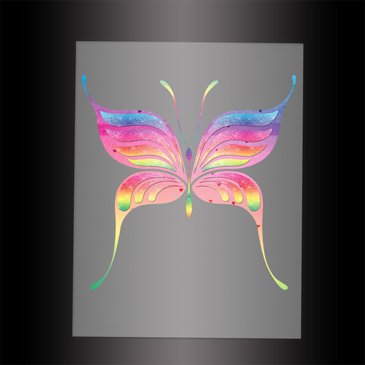 (DTF-GLIT066) GLITTER BUTTERFLY - Garment Transfer