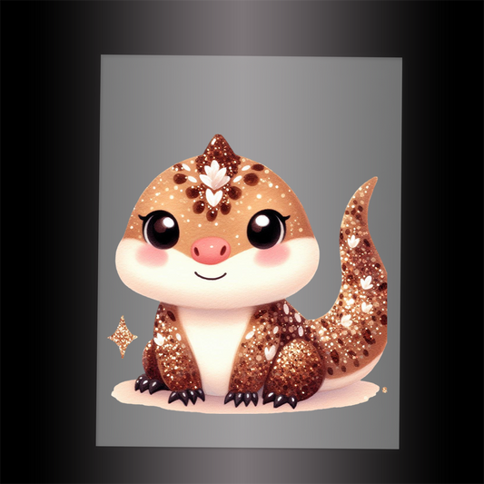 (DTF-GLIT1233) GLITTER KOMODO - Garment Transfer