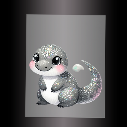 (DTF-GLIT1237) GLITTER KOMODO - Garment Transfer