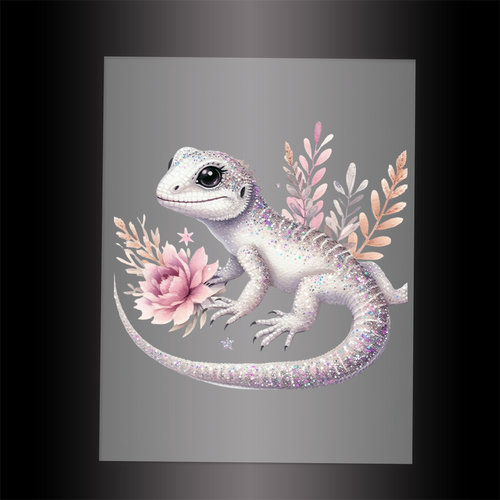 (DTF-GLIT1251) GLITTER LIZARD - Garment Transfer