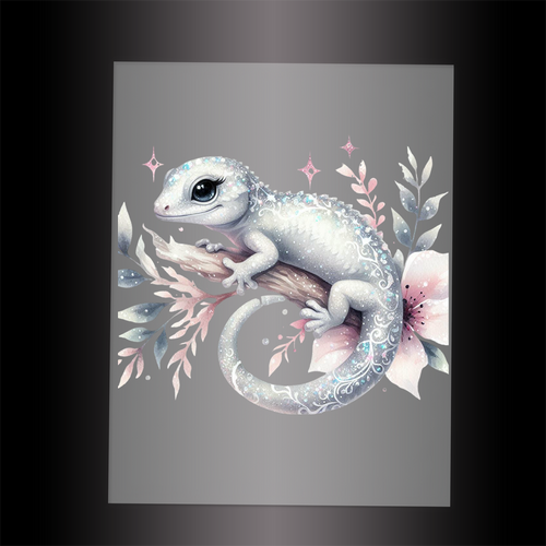 (DTF-GLIT1253) GLITTER LIZARD - Garment Transfer